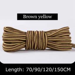 1Pair Boots Round Shoe Laces Striped Double Color Fashion Shoelaces Outdoor Hiking And Leisure Sports Shoelace 18 Color