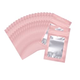 20pcs Zip Lock Bag Laser Plastic Jewelry Storage Bag DIY Earrings Necklace Bracelets Beads Gift Organizer Retail Packaging Pouch