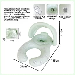 Baby Mother Swim Ring With Sun Canopy Double Seat Inflatable Float Ring Kids Parent-child Swimming Pool Float Seat