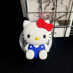 3D Sanrio Hello Kitty For Magsafe Magnetic Phone Griptok Grip Tok Stand Cute Cartoon For iPhone Foldable Silicone Holder Case