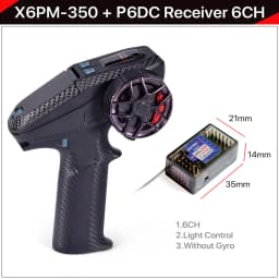 DUMBORC X6PM-350 RC Transmitter Receiver Kit BL3F/X6FG/X6FP/X4FMG 2.4GHZ RC Controller 6CH Gyro Universal RC Car Remote Control