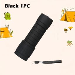 Mini Portable Flashlight Nine XPE Lamp Beads Strong Lighting Using 3*AAA Batteries Pocket Outdoor Emergency Torch Children Gifts
