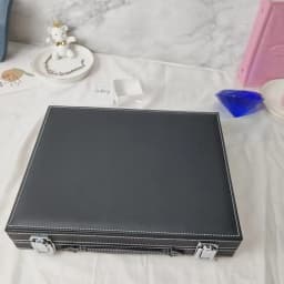 Diamond Storage Box Gemstone Organizer PU Leather Gems Travel Showcase Stone Loose Diamond Piercing Jewelry Display Box