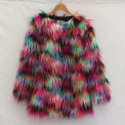 Women's lamb fur medium length thickened faux beach wool fur coat women's tide coat
