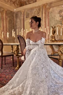 High Quality Long Sleeves Sweetheart Bridal Grown A Line Wedding Dresses Sweep Train Custom Made 2026 Vestido De Noival