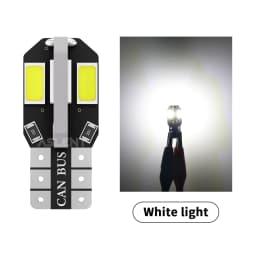 10x W5W T10 LED CANBUS No Error 5W5 12V 5W 600Lm Super Bright Car Interior Side Light 194 3030 SMD Auto Bulb White Amber Red