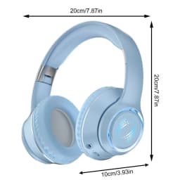 Noise Isolating Wireless Headphones Ergonomic Build-In Microphone Powerful Bass Stereo Earphones Noise Isolating Headset for Pc