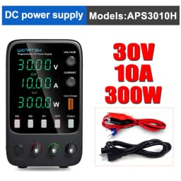 Wanptek 30V 5A 10A 60V 5A 120V 3A Lab DC Power Supply Adjustable Digit Display Memory Function Power Supplies Voltage Regulator