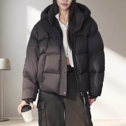 Women Short White Duck Down Jacket Winter Duck Feather Coat Woman Korean Style Fashion Puffer Jacket chaqueta de mujer JK-138