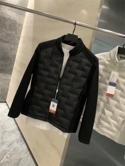 Men's down Jacket Stand Collar Splicing Lightweight 90 White Duck down Breathable Casual Style Regular Fit Daily Wear