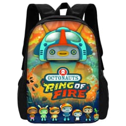 Child School Cartoon O-Octonauts Backpack with Lunch Bags ,Pencil Bags ,School Bags for Boys Girls Best Gift