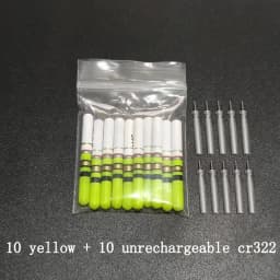 10pcs Light Sticks Green/Red Work with CR322 Battery Waterproof LED Lamp Lightstick Luminous Night Fishing Tackle Accessory J466