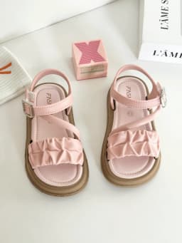 Children's slippers, summer breathable, bow decoration, suitable for indoor bathroom showers, soft-soled anti-slip, cartoon girl
