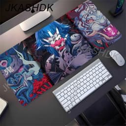 Black Samurai Mouse Pad Gamer Table Mat Teclado Empresa Gaming Laptop Esports Mousepad PC Office Accessories Computer Desk Mats
