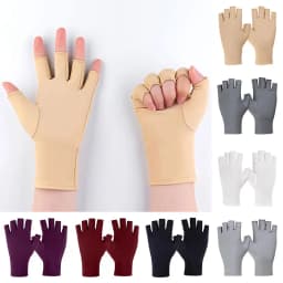 Elastic Half-finger Gloves Anti-ultraviolet Fingerless Gloves Thin Uv Protection Gloves Women Mitten Summer Fingerless Mittens