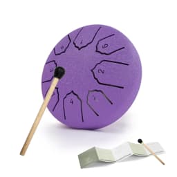 Mini Steel Tongue Drum 4 Inch 8 Notes Rain Drum for OutsideSteel Tongue Drum Rain Chime Musical Instruments for Adults Kids