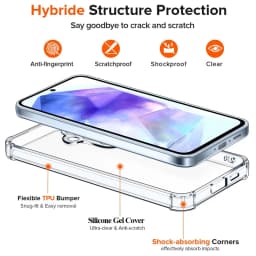 Case with Glass for Samsung A56 A36 A15 A55 A54 A14 A34 A35 A52 Silicone Cover for Samsung Galaxy A55 shockproof Case