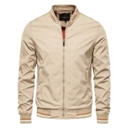 AIOPESON Solid Color Bomber Jacket Men Casual Slim Fit Baseball Mens Jackets New Autumn Fashion High Quality Jackets for Men