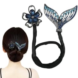 Elegant Peacock Shape Hair Bun Maker Twist Headwear Roll Hair Tool Hair Twister Easy Fast Snap Hairstyle Twist Women