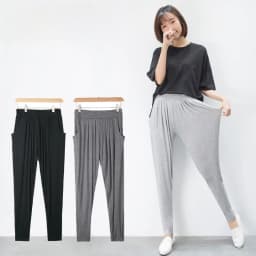 Summer Thin Modal Casual Pants Women's High Waist Harlan Loose Long Trousers All Match Pure Color Large Size Women's Pants