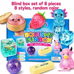A Set Maltose Squishy Stress Relief Toys Set Soft Squeeze Fidget Toy Box Pack Cute Slow Rebound Decompression Toy Gift for Adult