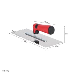 1pcs Tile Tools Stainless Steel Square Notched Trowel Masonry Hand Kit for Wall Floor Tiling Installation