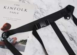 [EAM]  Canvas Plastic Buckle Bandage Simple Black Belt Personality Women New Fashion Tide All-match Spring Autumn 2026 JZ671