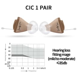 Signia 8 Channels Digital Invisible CIC Hearing Aid RUN Click ITC Signia Smartphone APP Fit Dry Case