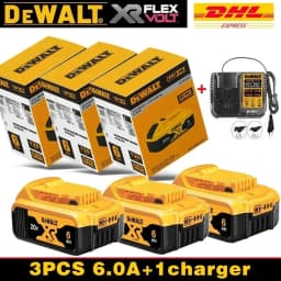 New 100% Original Dewalt 6000mAh 20V/60V Power Tool Battery DCB206 DCB205 DCB200 DCB203 For Dewalt Power Tool Battery