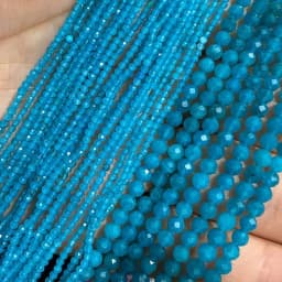 2 3 4MM Faceted Stone Beads Natural Apatite Agate Jade Amethyst Tourmaline Round Spacer Beads for Jewelry Making Diy Bracelet