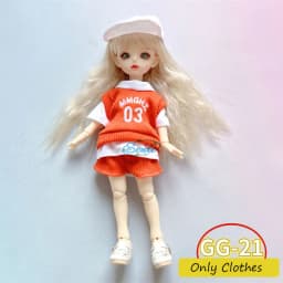 Cute GG Series Pretty Personalized Clothes for 30 cm 1/6 Bjd Byte Doll DIY Dress Up Clothing Skirt Casual Suit Socks Accessories