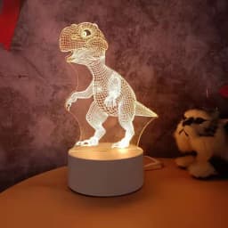 3D Lamp Acrylic LED Night Lights Bear Dinosaur Child Night Light Led for Bedroom Decoration Christmas Decor Wedding Party Favors