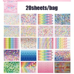 Mr. Paper 20 Sheets Colorful Paradise Deco Sticker Book For DIY Journal Collage Scrapbook Diary Album Calendar Journal Decor
