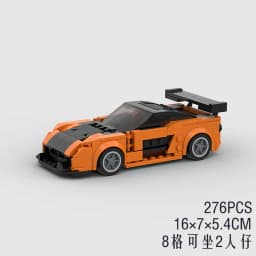 Technical Speed Car MOC City Vehicle Racing Car Rally Building Blocks Bricks Set Retro Ornament Diy Toys For Adults Gifts