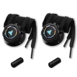 Black and White Flat Twist-Lock Shoelaces Easy-to-Install Automatic Shoelaces Outdoor Sports Shoelace Unisex 1Pair/2Pair