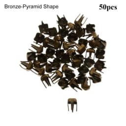 50Pcs 3mm Mini Buckle Round Bead Claw Hammer Ultra-small Metal Buckles Stuffed Toys DIY Doll Clothes Doll Accessories