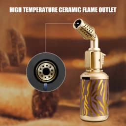JOBON Creative Shape Cigar Lighter Blow Torch Windproof Locking Blue Flame Rotor Design UV Transfer Printing Craft Gifts
