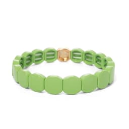 2025 Colorful Bangle For Women Boho Elastic Beaded 10mm Bracelets Enamel Jewelry