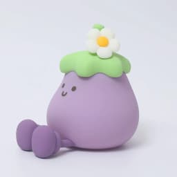LED Cute Eggplant Night Light Dimmable Nursery Eggplant Lamps Super Squishy Silicone USB Rechargeable Touch Control Night Lamp