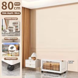 Heavy Duty Foldable Storage Cabinet with Wheels – Multi-layer Baby Wardrobe & Toy Organizer for Bedroom, Space-Saving for Kids