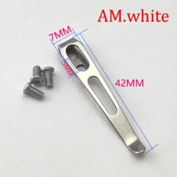1pc DIY Folding Knife Clip 420 Stainless Steel Pocket Clips Back Clamps for Folding Knife Pocket Clip with Stainless Steel Screw