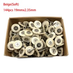 19/22/25mm Polishing Brushes Soft Hard Abrasive Buffing Grinding Wheel 2.35mm Shank Dremel Accessories for Jewelry Rotary Tools