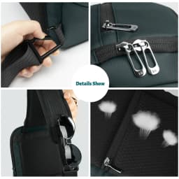 Heroic Knight Multifunctional Large-Capacity Men’s Handbag Waterproof Oxford Chest Bag Men’s Outdoor Sports Casual Crossbody Bag
