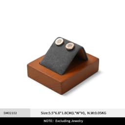 Oirlv Solid Wood Jewelry Tray Bracelet Ring Display Props Sets Jewelry Organizer Holder Necklace Display Stand Jewelry Plate