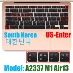 For Macbook Air13 M1 Chip Keyboard Cover Laptop Silicone Protective Film For Macbook A2337 13.3Air Keyboard Cases Release 2020