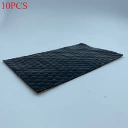 10PCS Butyl Rubber Shock-absorbing and Soundproofing Board, Self-adhesive Damping Board, Thermal Insulation and Noise Reduction