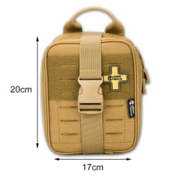 Rhino Rescue IFAK Empty Pouch Bag, Molle Tactical Pockets for Camping Hiking Outdoor Emergency Gear