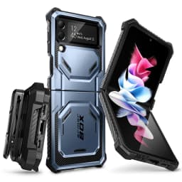 I-BLASON For Samsung Galaxy Z Flip 4 Case 2022 Armorbox Full Body Heavy Duty Shock Reduction Case with Built-in Screen Protector