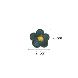 10pcs Small Flower Patches Iron On Embroidered Clothes Applique Diy Bag Hat Shoes Motif Stripes Clothes Accessories Badge