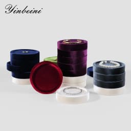 Yinbeini Premium Velvet Bracelet Display Tray Ring Bangle Placement Tray Jewelry Storage Tray TB004